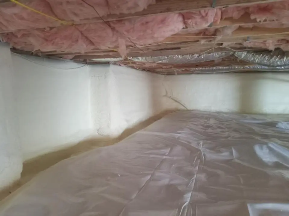 Crawl space encapsulation with closed-cell spray foam for Spray Foam Roofing Repair in Spring Arbor